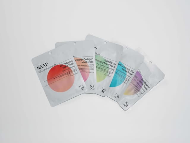 Image of NAAP facial masks packets